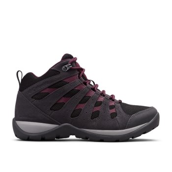 Columbia Wandelschoenen Dames, Redmond V2 Waterproof Mid Zwart Roze, 02IPBAMEC